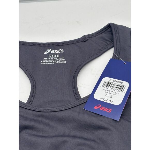 ASICS Women's Circuit 2 Sports Bra, Style # 2162A080, Steel Gray - Picture 7 of 10